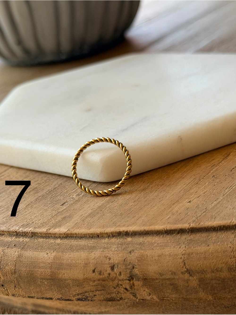Braided Gold Ring-size 7